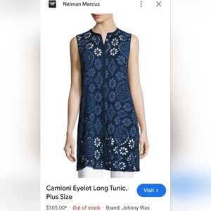 Johnny WasCamioni Eyelet Long Tunic